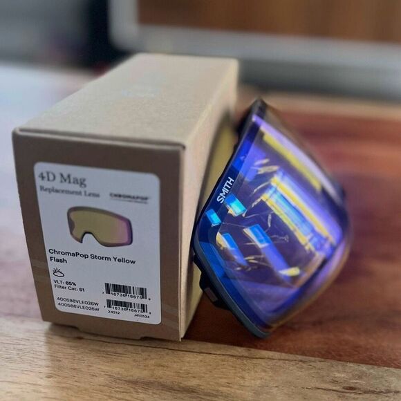 *NIB* Smith 4D MAG Replacement Lens ChromaPop Storm Yellow Flash - Picture 2 of 4